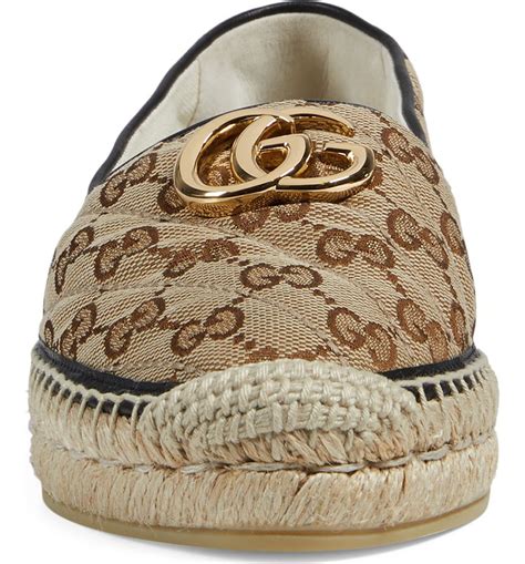 gucci pilar espadrille flat.